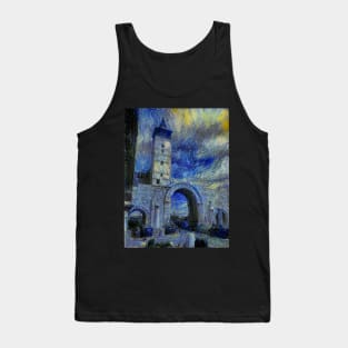 Bab Sharqi of Damascus - Van Gogh's Starry Night Style Tank Top